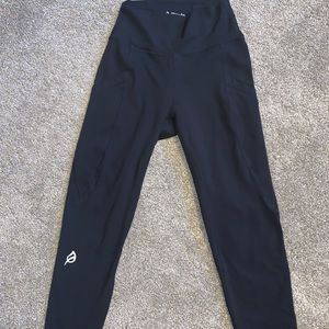 P’tula The Alainah Pocket Legging: 23" - Smooth Black- sz medium